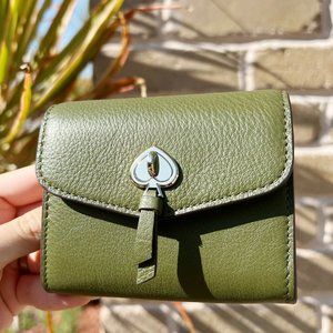 Kate Spade Flap Wallet Pebbled Leather